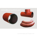 Alumina ceramic abrasive lined pipe